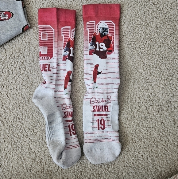 San Francisco 49ers Tshirt Sock Lot M - Picture 6 of 6